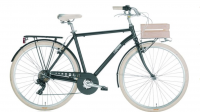 Transportfiets heren APOSTROPHE 28 inch Mat Zwart 7 versnellingen